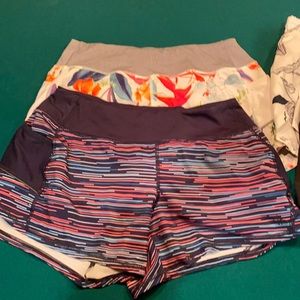 Athleta shorts size small, 4 pairs total